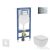 Geberit Duofix falra szerelhető WC szett, Ideal Standard Tesi WC soft close ülőkével, Geberit Sigma 01 fényes króm nyomólappal SANI11CD1102