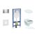 Geberit Duofix falra szerelhető WC szett, Ideal Standard Alpha WC soft close ülőkével, Geberit Sigma 30 fényes króm nyomólappal SANI11CD1105