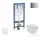 Geberit Duofix falra szerelhető WC szett, Ideal Standard Tesi WC ülőkével, Geberit Sigma 01 fényes króm nyomólappal SANI11CD1108