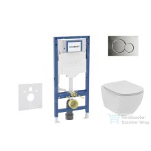   Geberit Duofix falra szerelhető WC szett, Ideal Standard Tesi WC soft close ülőkével, Geberit Sigma 01 fényes króm nyomólappal SANI11CD1109