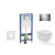 Geberit Duofix falra szerelhető WC szett, Ideal Standard Tesi WC soft close ülőkével, Geberit Sigma 30 fényes/matt króm nyomólappal SANI11CD1113