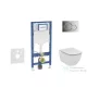 Geberit Duofix falra szerelhető WC szett, Ideal Standard Tesi WC soft close ülőkével, Geberit Sigma 01 fényes króm nyomólappal SANI11CD1117