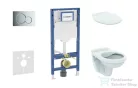 Geberit Duofix falra szerelhető WC szett, Ideal Standard Alpha WC ülőkével, Geberit Sigma 01 fényes króm nyomólappal SANI11CD1125