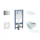 Geberit Duofix falra szerelhető WC szett, Ideal Standard Alpha WC ülőkével, Geberit Sigma 01 fényes króm nyomólappal SANI11CD1125