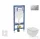 Geberit Duofix falra szerelhető WC szett, Ideal Standard Tesi WC soft close ülőkével, Geberit Sigma 01 matt króm nyomólappal SANI11CD2105