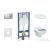 Geberit Duofix falra szerelhető WC szett, Ideal Standard Alpha WC soft close ülőkével, Geberit Sigma 30 matt/fényes króm nyomólappal SANI11CD2106
