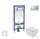 Geberit Duofix falra szerelhető WC szett, Ideal Standard Tesi WC ülőkével, Geberit Sigma 30 matt/fényes króm nyomólappal SANI11CD2108