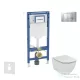 Geberit Duofix falra szerelhető WC szett, Ideal Standard Tesi WC ülőkével, Geberit Sigma 30 matt/fényes króm nyomólappal SANI11CD2108