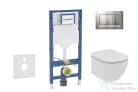 Geberit Duofix falra szerelhető WC szett, Ideal Standard Tesi WC soft close ülőkével, Geberit Sigma 30 matt/fényes króm nyomólappal SANI11CD2114