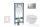 Geberit Duofix falra szerelhető WC szett, Ideal Standard Tesi WC soft close ülőkével, Geberit Sigma 30 matt/fényes króm nyomólappal SANI11CD2114