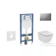 Geberit Duofix falra szerelhető WC szett, Ideal Standard Tesi WC soft close ülőkével, Geberit Sigma 01 matt króm nyomólappal SANI11CD2118