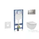 Geberit Duofix falra szerelhető WC szett, Ideal Standard Tesi WC soft close ülőkével, Geberit Sigma 30 matt/fényes króm nyomólappal SANI11CD2122