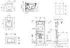 Geberit Duofix falra szerelhető WC szett, Ideal Standard Tesi WC soft close ülőkével, Geberit Sigma 30 matt/fényes króm nyomólappal SANI11CD2122