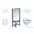 Geberit Duofix falra szerelhető WC szett, Ideal Standard Alpha WC soft close ülőkével, Geberit Sigma 01 alpesi fehér nyomólappal SANI11CD3100