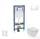 Geberit Duofix falra szerelhető WC szett, Ideal Standard Tesi WC soft close ülőkével, Geberit Sigma 20 fehér/króm nyomólappal SANI11CD3102