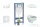 Geberit Duofix falra szerelhető WC szett, Ideal Standard Alpha WC soft close ülőkével, Geberit Sigma 20 fehér/króm nyomólappal SANI11CD3103