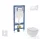 Geberit Duofix falra szerelhető WC szett, Ideal Standard Tesi WC soft close ülőkével, Geberit Sigma 30 fehér/króm nyomólappal SANI11CD3106