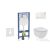 Geberit Duofix falra szerelhető WC szett, Ideal Standard Tesi WC soft close ülőkével, Geberit Sigma 01 alpesi fehér nyomólappal SANI11CD3108