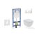 Geberit Duofix falra szerelhető WC szett, Ideal Standard Tesi WC soft close ülőkével, Geberit Sigma 20 fehér/króm nyomólappal SANI11CD3111