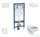 Geberit Duofix falra szerelhető WC szett, Ideal Standard Alpha WC ülőkével, Geberit Sigma 01 alpesi fehér nyomólappal SANI11CD3113