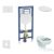 Geberit Duofix falra szerelhető WC szett, Ideal Standard Alpha WC ülőkével, Geberit Sigma 01 alpesi fehér nyomólappal SANI11CD3113