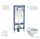 Geberit Duofix falra szerelhető WC szett, Ideal Standard Alpha Wc soft close ülőkével, Sigma 01 alpesi fehér nyomólappal SANI11CD3114