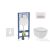 Geberit Duofix falra szerelhető WC szett, Ideal Standard Tesi WC soft close ülőkével, Geberit Sigma 50 alpesi fehér/króm nyomólappal SANI11CD3115