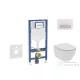 Geberit Duofix falra szerelhető WC szett, Ideal Standard Tesi WC soft close ülőkével, Geberit Sigma 50 alpesi fehér/króm nyomólappal SANI11CD3115