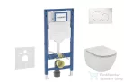 Geberit Duofix falra szerelhető WC szett, Ideal Standard Tesi WC soft close ülőkével, Geberit Sigma 01 alpesi fehér nyomólappal SANI11CD3116