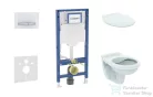 Geberit Duofix falra szerelhető WC szett, Ideal Standard Alpha WC ülőkével, Geberit Sigma 50 alpesi fehér/króm nyomólappal SANI11CD3131