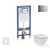 Geberit Duofix falra szerelhető WC szett, Ideal Standard Tesi Aquablade WC soft close ülőkével, Geberit Sigma 01 fényes króm nyomólappal SANI11CD3134