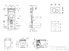 Geberit Duofix falra szerelhető WC szett, Ideal Standard Tesi Aquablade WC soft close ülőkével, Geberit Sigma 01 fényes króm nyomólappal SANI11CD3134