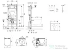 Geberit Duofix falra szerelhető WC szett, Ideal Standard Tesi Aquablade Wc soft close ülőkével, Sigma 50 alpesi fehér/króm nyomólappal SANI11CD3139