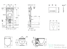 Geberit Duofix falra szerelhető WC szett, Ideal Standard Tesi Aquablade WC soft close ülőkével, Geberit Sigma 50 alpesi fehér/króm nyomólappal SANI11CD3141