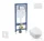 Geberit Duofix falra szerelhető WC szett, Villeroy & Boch Subway 2.0 CeramicPlus WC soft close ülőkével, Geberit Sigma 01 fényes króm nyomólappal SANI11CK1100
