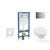 Geberit Duofix falra szerelhető WC szett, Villeroy & Boch Architectura WC CeramicPlus bevonattal és softclose ülőkével, Sigma 01 fényes króm nyomólappal SANI11CK1101