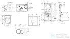 Geberit Duofix falra szerelhető WC szett, Villeroy & Boch Architectura WC CeramicPlus bevonattal és softclose ülőkével, Sigma 01 fényes króm nyomólappal SANI11CK1101