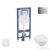 Geberit Duofix falra szerelhető WC szett, Villeroy & Boch Omnia Architectura Directflush CeramicPlus WC soft close ülőkével, Geberit Sigma 01 fényes króm nyomólappal SANI11CK1108