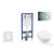 Geberit Duofix falra szerelhető WC szett, Villeroy & Boch Subway 2.0 CeramicPlus WC soft close ülőkével, Geberit Sigma 01 fényes króm nyomólappal SANI11CK1109
