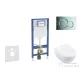Geberit Duofix falra szerelhető WC szett, Villeroy & Boch Subway 2.0 CeramicPlus WC soft close ülőkével, Geberit Sigma 01 fényes króm nyomólappal SANI11CK1109