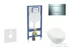 Geberit Duofix falra szerelhető WC szett, Villeroy & Boch Subway 2.0 CeramicPlus WC soft close ülőkével, Geberit Sigma 30 fényes/matt króm nyomólappal SANI11CK1113
