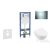Geberit Duofix falra szerelhető WC szett, Villeroy & Boch Subway 2.0 CeramicPlus WC soft close ülőkével, Geberit Sigma 30 fényes/matt króm nyomólappal SANI11CK1113
