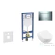 Geberit Duofix falra szerelhető WC szett, Villeroy & Boch Subway 2.0 CeramicPlus WC soft close ülőkével, Geberit Sigma 30 fényes/matt króm nyomólappal SANI11CK1113