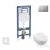 Geberit Duofix falra szerelhető WC szett, Villeroy & Boch Subway 2.0 CeramicPlus WC soft close ülőkével, Geberit Sigma 01 matt króm nyomólappal SANI11CK2100