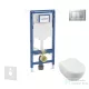 Geberit Duofix falra szerelhető WC szett, Villeroy & Boch Subway 2.0 CeramicPlus WC soft close ülőkével, Geberit Sigma 30 matt/fényes króm nyomólappal SANI11CK2101