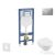 Geberit Duofix falra szerelhető WC szett, Villeroy & Boch Omnia Architectura Directflush CeramicPlus WC soft close ülőkével, Geberit Sigma 01 matt króm nyomólappal SANI11CK2109