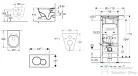 Geberit Duofix falra szerelhető WC szett, Villeroy & Boch Omnia Architectura Directflush CeramicPlus WC soft close ülőkével, Geberit Sigma 01 matt króm nyomólappal SANI11CK2109