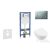 Geberit Duofix falra szerelhető WC szett, Villeroy & Boch Subway 2.0 CeramicPlus WC soft close ülőkével, Geberit Sigma 01 matt króm nyomólappal SANI11CK2110
