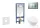 Geberit Duofix falra szerelhető WC szett, Villeroy & Boch Subway 2.0 CeramicPlus WC soft close ülőkével, Geberit Sigma 30 matt/fényes króm nyomólappal SANI11CK2114
