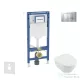 Geberit Duofix falra szerelhető WC szett, Villeroy & Boch Omnia Architectura Directflush CeramicPlus WC soft close ülőkével, Geberit Sigma 30 matt/fényes króm nyomólappal SANI11CK2115